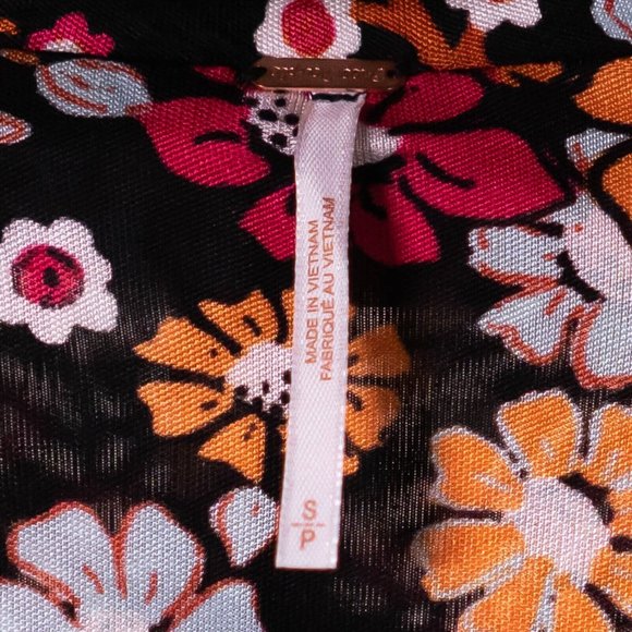 Free People Women's Dress Floral V-Neck Pockets Long Sleeve Collared Shift Small - Picture 3 of 10